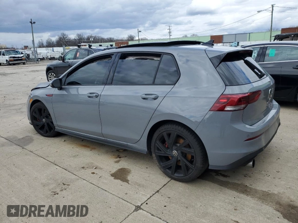 2023 Volkswagen GTI SE с VIN WVW3A7CD1PW214228, выставлен на аукционе Copart как лот 49623924 с пробегом Не указан миль и Списание • Salvage title. История ставок и продаж доступна на DreamBid. Изображение 2.