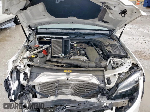2021 Mercedes-Benz C 300 with VIN W1KWF8DB6MR647917, listed as a Copart auction lot 53898885 with 34,010 mi miles and Salvage title. Bid and sale history available at DreamBid. Image 11.