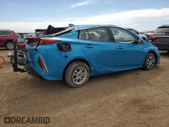 2020 Toyota Prius Prime LE with VIN JTDKARFP4L3120241, listed as a Copart auction lot 53346805 with 94,107 mi miles and Salvage Title. Bid and sale history available at carsss.com. Image 3.