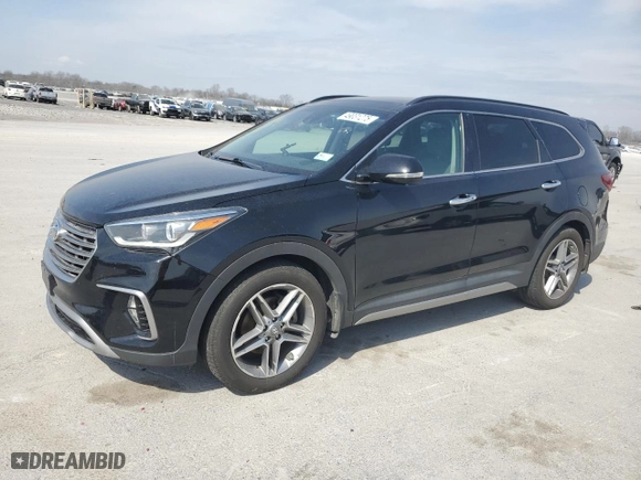 2017 Hyundai Santa Fe Limited Ultimate with VIN KM8SRDHF2HU247230, listed as a Copart auction lot 49031275 with 117,115 mi miles and Salvage Title. Bid and sale history available at carsss.com. Image 1.