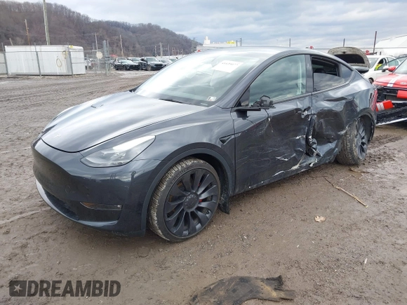 2024 Tesla Model Y Performance with VIN 7SAYGDEF7RF020203, listed as a IAAI auction lot 41639077 with 14,493 mi miles and . Bid and sale history available at DreamBid. Image 19.