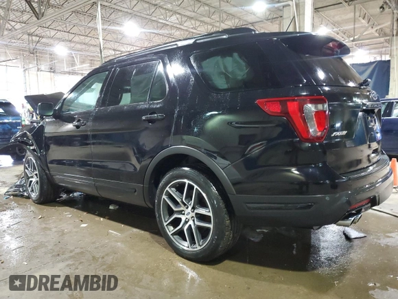 2018 Ford Explorer Sport with VIN 1FM5K8GT6JGC83913, listed as a Copart auction lot 47794745 with Not Provided miles and Non Repairable. Bid and sale history available at DreamBid. Image 2.