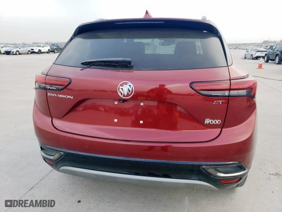 2021 Buick Envision Essence with VIN LRBFZNR42MD056229, listed as a Copart auction lot 48762725 with 11,801 mi miles and Clean Title. Bid and sale history available at carsss.com. Image 6.