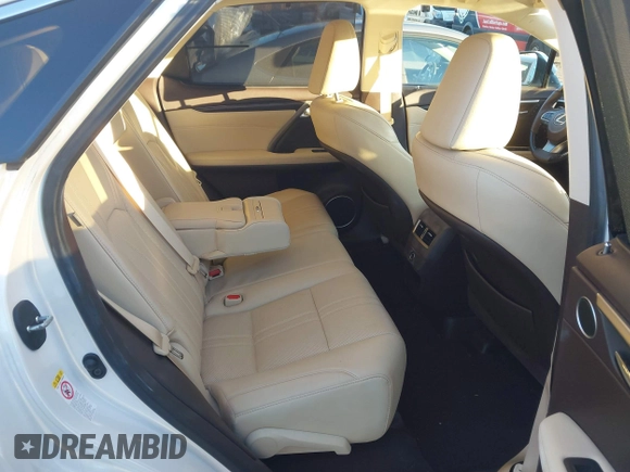 2017 Lexus RX with VIN 2T2BGMCA0HC017832, listed as a IAAI auction lot 40936486 with 124,523 mi miles. Bid and sale history available at carsss.com. Image 8.