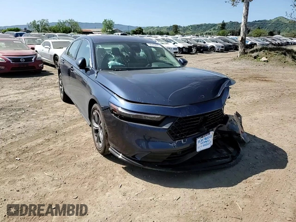 2025 Honda Accord EX-L with VIN 1HGCY2F6XSA007159, listed as a Copart auction lot 52245095 with 2,588 mi miles and Salvage title. Bid and sale history available at DreamBid. Image 10.