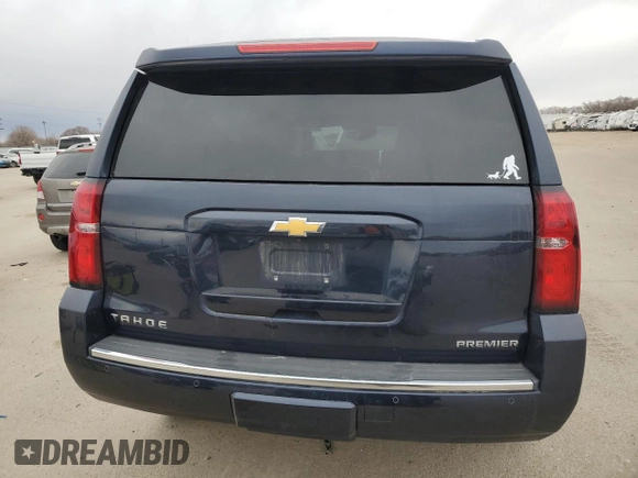 2020 Chevrolet Tahoe Premier with VIN 1GNSKCKC9LR153690, listed as a Copart auction lot 48520425 with 41,418 mi miles and Salvage title. Bid and sale history available at DreamBid. Image 6.