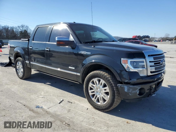 2013 Ford F-150 XL with VIN 1FTFW1ET2DFA37152, listed as a Copart auction lot 43665905 with 215,479 mi miles and Salvage Title. Bid and sale history available at carsss.com. Image 4.