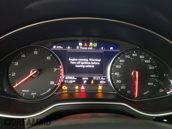 2017 Audi Q7 Premium with VIN WA1AHAF73HD042989, listed as a Copart auction lot 52042605 with 49,968 mi miles and Salvage title. Bid and sale history available at DreamBid. Image 9.
