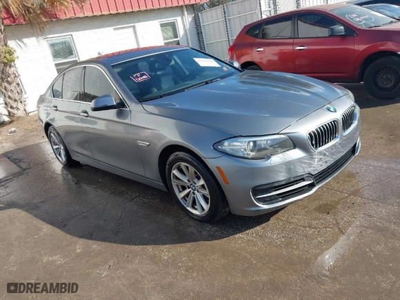 2014 BMW 5 Series 528i with VIN WBA5A5C52ED506420, listed as a IAAI auction lot 41416696 with 151,576 mi miles. Bid and sale history available at carsss.com. Image 1.