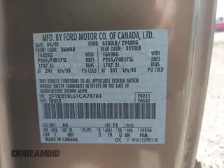 2001 Ford F-150 XL z VIN 2FTRX18L61CA78784, wystawiony jako IAAI lot #42228289 z przebiegiem 208 507 mil mil oraz . Historia ofert i sprzedaży dostępna na DreamBid. Obrazek 9.