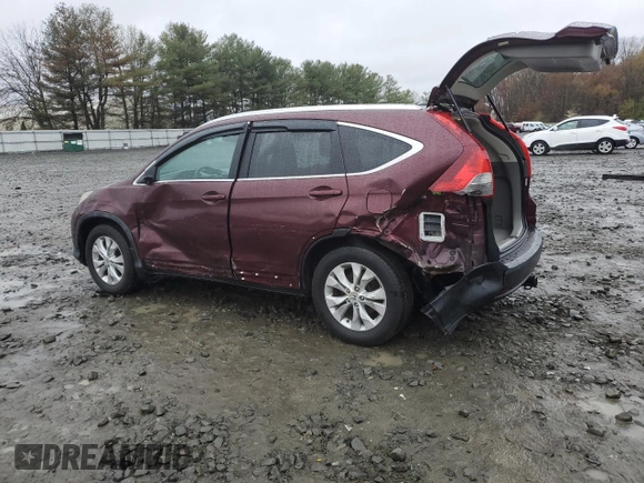 2013 Honda CR-V EX-L with VIN 5J6RM4H70DL086722, listed as a Copart auction lot 52574825 with 216,129 mi miles and Salvage Title. Bid and sale history available at carsss.com. Image 2.