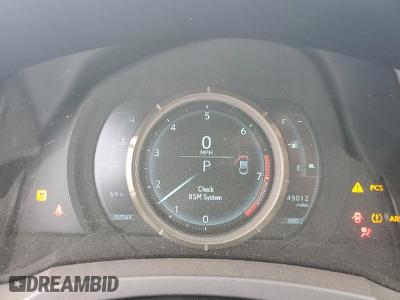 2016 Lexus RC 350 F Sport with VIN JTHSE5BC2G5007090, listed as a Copart auction lot 56938165 with 49,012 mi miles and Salvage title. Bid and sale history available at DreamBid. Image 9.