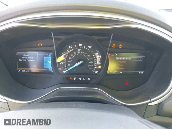 2016 Ford Fusion SE with VIN 3FA6P0H78GR302403, listed as a IAAI auction lot 41996340 with 261,868 mi miles and . Bid and sale history available at DreamBid. Image 7.