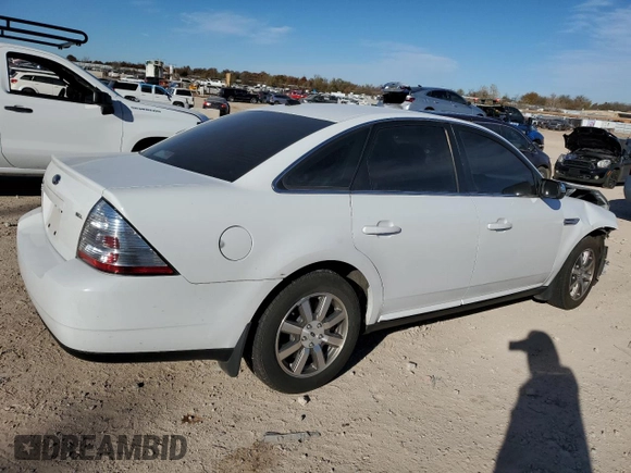 2008 Ford Taurus SEL with VIN 1FAHP24W88G138256, listed as a Copart auction lot 83677454 with 105,087 mi miles and Salvage Title. Bid and sale history available at carsss.com. Image 3.