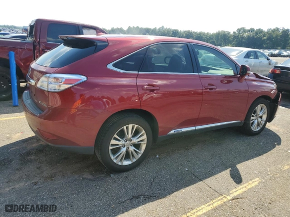 2011 Lexus RX 450h with VIN JTJZB1BA7B2005973, listed as a Copart auction lot 72545194 with 264,710 mi miles and Salvage Title. Bid and sale history available at carsss.com. Image 3.