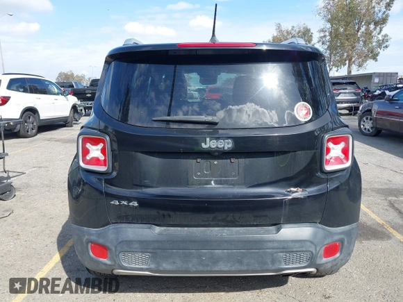2016 Jeep Renegade Limited with VIN ZACCJBDT7GPD31740, listed as a IAAI auction lot 41823502 with 168,970 mi miles and . Bid and sale history available at DreamBid. Image 16.