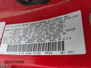 2006 Toyota Tacoma PreRunner z VIN 5TEJU62N26Z220964, wystawiony jako IAAI lot #42234492 z przebiegiem 224 659 mil mil oraz . Historia ofert i sprzedaży dostępna na DreamBid. Obrazek 9.