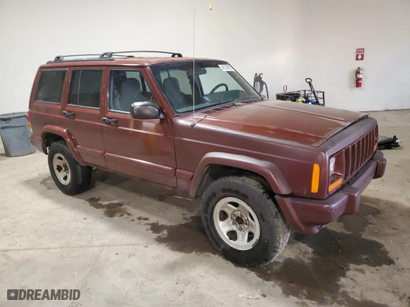 2001 Jeep Cherokee Sport with VIN 1J4FF48SX1L630205, listed as a Copart auction lot 48139955 with 0 mi miles and Salvage Title. Bid and sale history available at carsss.com. Image 4.