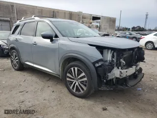 2022 Nissan Pathfinder Platinum with VIN 5N1DR3DK0NC249534, listed as a Copart auction lot 43412725 with 48,164 mi miles and Salvage Title. Bid and sale history available at carsss.com. Image 4.