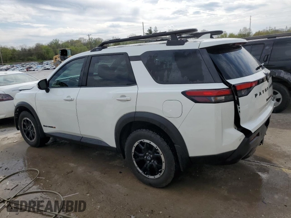 2024 Nissan Pathfinder Rock Creek z VIN 5N1DR3BD3RC246573, wystawiony jako Copart lot #53713415 z przebiegiem 37 469 mil mil oraz Szkoda całkowita • Salvage title. Historia ofert i sprzedaży dostępna na DreamBid. Obrazek 2.
