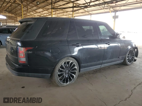 2014 Land Rover Range Rover Supercharged with VIN SALGS3TF1EA190301, listed as a Copart auction lot 55498995 with Not provided miles and Clean title. Bid and sale history available at DreamBid. Image 3.