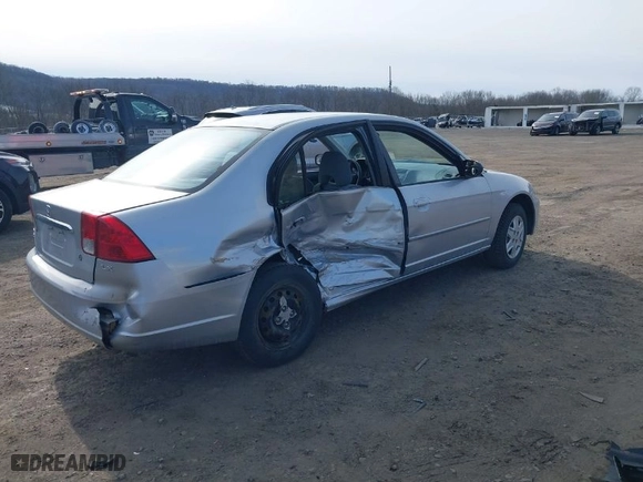 2003 Honda Civic LX with VIN 2HGES16683H505013, listed as a IAAI auction lot 41617324 with 70,728 mi miles. Bid and sale history available at carsss.com. Image 4.