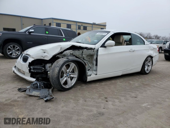 2010 BMW 3 Series 335i with VIN WBAWL7C53AP476153, listed as a Copart auction lot 43688915 with 0 mi miles and Salvage Title. Bid and sale history available at carsss.com. Image 1.