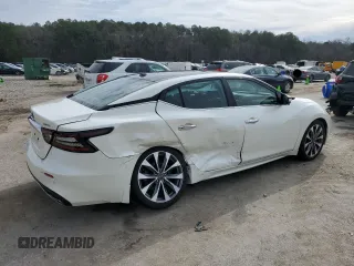 2023 Nissan Maxima Platinum with VIN 1N4AA6FV1PC507737, listed as a Copart auction lot 45712415 with 28,135 mi miles and Salvage title. Bid and sale history available at DreamBid. Image 3.