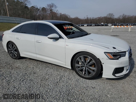 2019 Audi A6 Premium Plus with VIN WAUL2BF22KN095028, listed as a Copart auction lot 48983225 with 42,472 mi miles and Salvage Title. Bid and sale history available at carsss.com. Image 4.