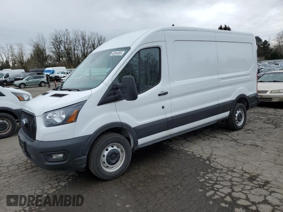 2024 Ford Transit Cargo with VIN 1FTBR1C87RKB09286, listed as a Copart auction lot 48544955 with 4,343 mi miles and Salvage Title. Bid and sale history available at DreamBid. Image 1.
