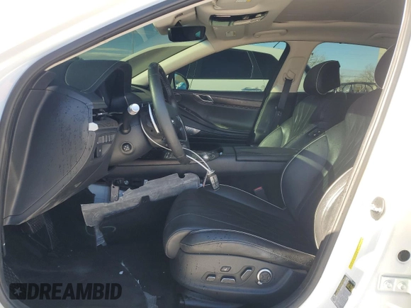2021 Genesis G80 2.5T with VIN KMTGB4SC6MU044687, listed as a Copart auction lot 87952985 with 80,141 mi miles and Salvage Title. Bid and sale history available at DreamBid. Image 7.
