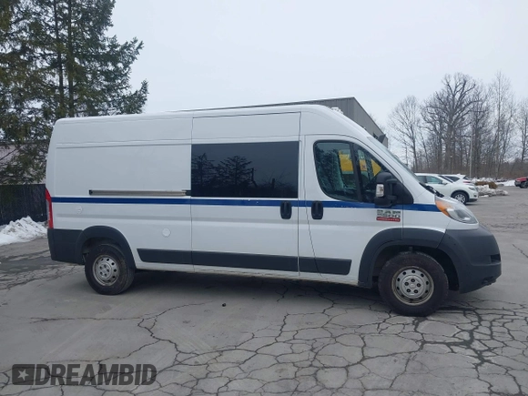 2018 Ram ProMaster Cargo with VIN 3C6URVHG7JE116351, listed as a IAAI auction lot 41564858 with 64,651 mi miles and . Bid and sale history available at DreamBid. Image 13.