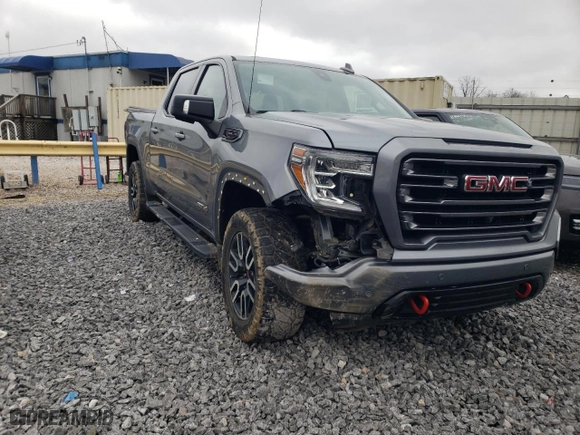 2019 GMC Sierra 1500 AT4 with VIN 3GTP9EEL2KG149027, listed as a Copart auction lot 45293045 with 56,328 mi miles and Salvage Title. Bid and sale history available at carsss.com. Image 4.