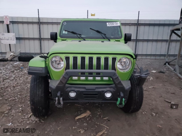 2019 Jeep Wrangler Unlimited Sahara with VIN 1C4HJXEN4KW594458, listed as a Copart auction lot 82696154 with 75,656 mi miles and Salvage Title. Bid and sale history available at carsss.com. Image 5.