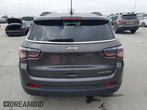 2018 Jeep Compass Limited with VIN 3C4NJCCB9JT406574, listed as a Copart auction lot 51063875 with 110,779 mi miles and Salvage Title. Bid and sale history available at carsss.com. Image 6.