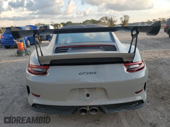 2019 Porsche 911 GT3 RS with VIN WP0AF2A94KS165438, listed as a Copart auction lot 67957454 with 16,191 mi miles and Non Repairable. Bid and sale history available at DreamBid. Image 6.