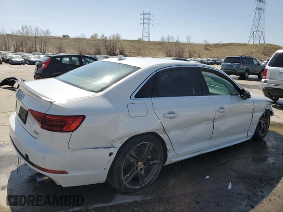 2017 Audi A4 Premium Plus z VIN WAUENAF45HN020344, wystawiony jako Copart lot #52750595 z przebiegiem 140 208 mil mil oraz Szkoda całkowita • Salvage title. Historia ofert i sprzedaży dostępna na DreamBid. Obrazek 3.