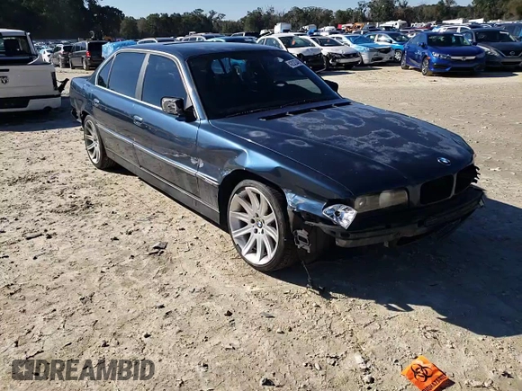 1997 BMW 7 Series 740il with VIN WBAGJ8327VDL42579, listed as a Copart auction lot 42023485 with 143,882 mi miles and Salvage Title. Bid and sale history available at carsss.com. Image 11.
