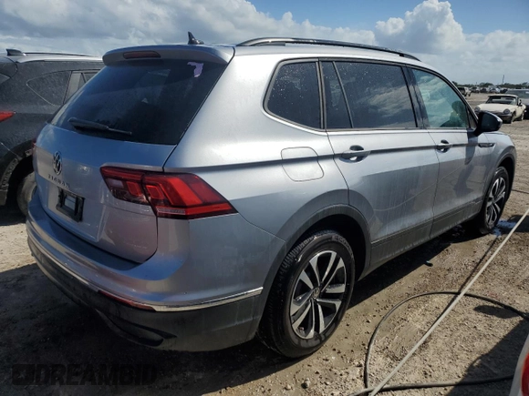2024 Volkswagen Tiguan S with VIN 3VVRB7AX1RM119905, listed as a Copart auction lot 76241494 with 0 mi miles and Non Repairable. Bid and sale history available at carsss.com. Image 3.