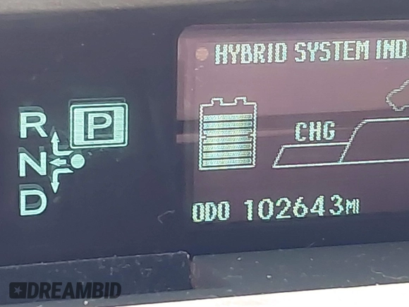 2012 Toyota Prius One with VIN JTDKN3DU6C5438120, listed as a IAAI auction lot 41845598 with 102,643 mi miles and . Bid and sale history available at carsss.com. Image 15.