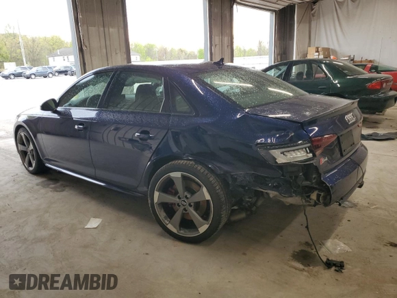 2019 Audi S4 Premium Plus with VIN WAUB4AF47KA097673, listed as a Copart auction lot 50349674 with 44,608 mi miles and Salvage Title. Bid and sale history available at carsss.com. Image 2.