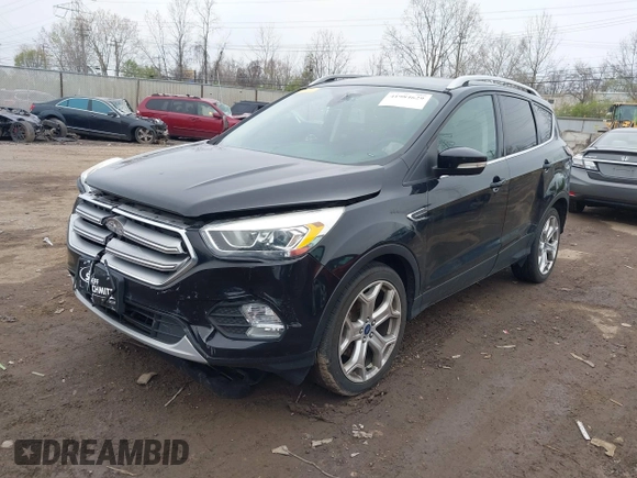 2017 Ford Escape Titanium with VIN 1FMCU0J95HUD37858, listed as a IAAI auction lot 41984629 with 87,163 mi miles and . Bid and sale history available at DreamBid. Image 16.