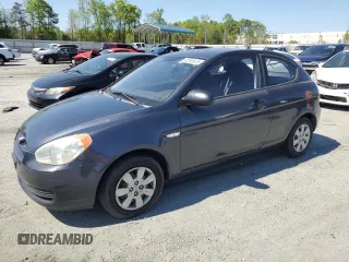 2008 Hyundai Accent GS with VIN KMHCM36C98U102546, listed as a Copart auction lot 52555415 with 159,468 mi miles and Salvage Title. Bid and sale history available at carsss.com. Image 1.