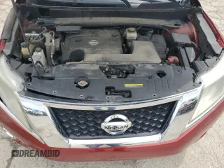2016 Nissan Pathfinder Platinum with VIN 5N1AR2MM5GC636419, listed as a Copart auction lot 60929575 with 214,138 mi miles and Salvage title. Bid and sale history available at DreamBid. Image 12.