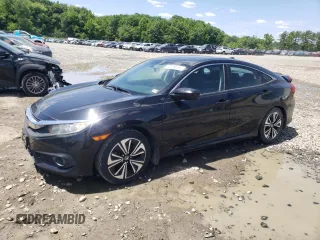 2016 Honda Civic Sedan EX-T with VIN 19XFC1F3XGE223799, listed as a Copart auction lot 57260024 with 107,734 mi miles and Salvage Title. Bid and sale history available at carsss.com. Image 1.