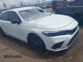 2023 Honda Civic Sport with VIN 19XFL2H80PE022752, listed as a IAAI auction lot 42077694 with 25,939 mi miles and . Bid and sale history available at DreamBid. Image 1.