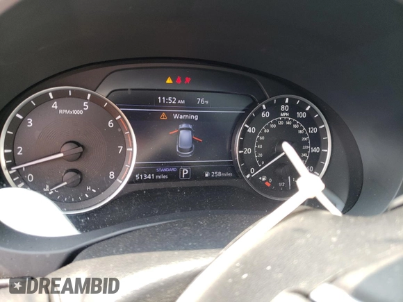 2019 Infiniti QX50 Essential with VIN 3PCAJ5M30KF143361, listed as a Copart auction lot 59331745 with 51,341 mi miles and Salvage title. Bid and sale history available at DreamBid. Image 9.
