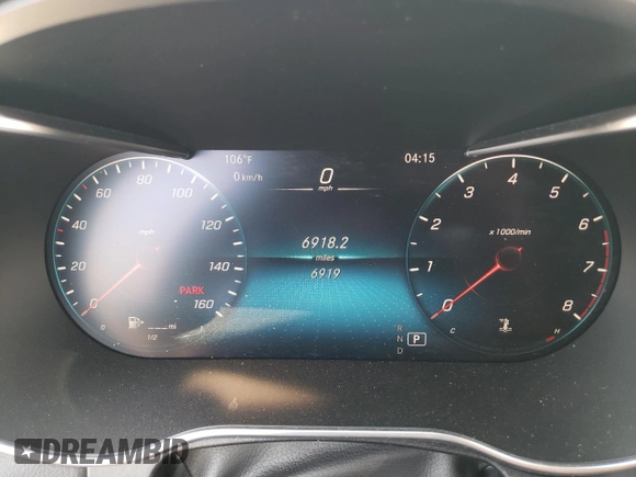 2023 Mercedes-Benz C 300 with VIN W1KWJ8DB0PG119286, listed as a Copart auction lot 57840973 with 6,919 mi miles and . Bid and sale history available at DreamBid. Image 9.