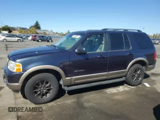 2002 Ford Explorer Eddie Bauer z VIN 1FMDU74E22UC11003, wystawiony jako Copart lot #76296214 z przebiegiem Nie podano mil oraz Szkoda całkowita • Salvage title. Historia ofert i sprzedaży dostępna na DreamBid. Obrazek 1.