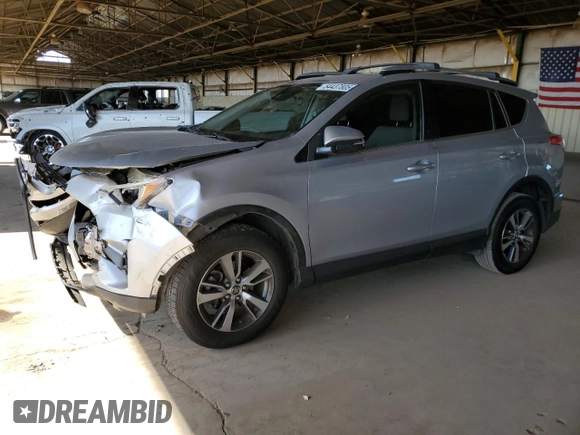 2018 Toyota RAV4 XLE with VIN JTMRFREV1JJ213808, listed as a Copart auction lot 54437805 with 56,972 mi miles and Salvage Title. Bid and sale history available at DreamBid. Image 1.